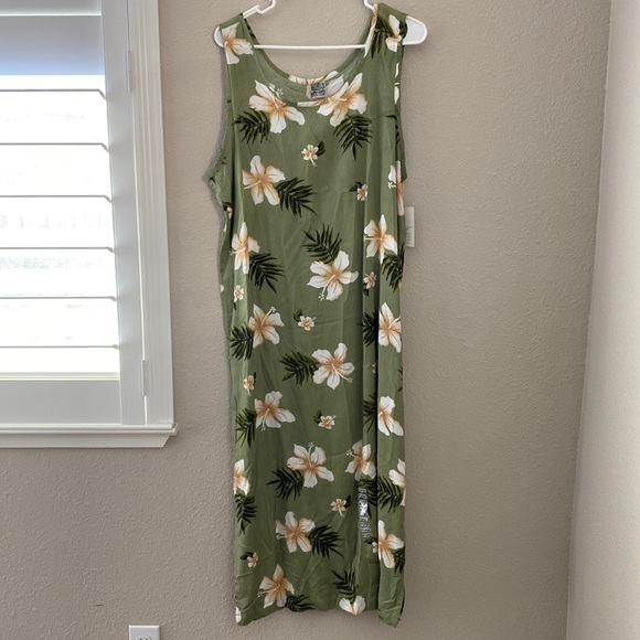 Pineapple Moon Dresses Pineapple Moon Hawaiian Floral Dress Size Xl